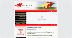 Desktop Screenshot of alexandraraceclub.com.au